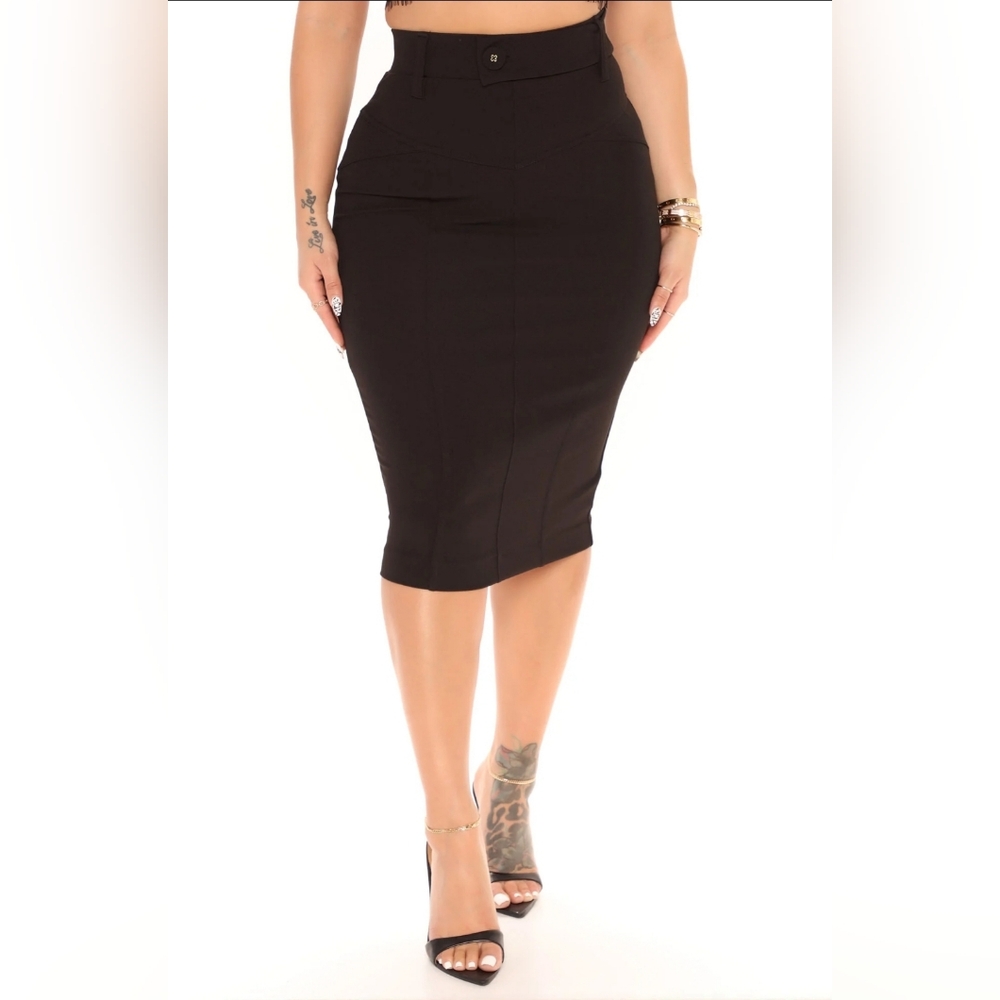 Black Midi Skirt